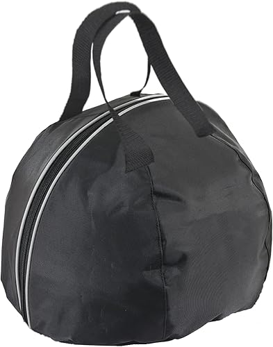 RuiHiSong Bolsa para casco, bolsa para casco de motocicleta, bolsa de almacenamiento para casco con ribetes plateados, bolsillo de almacenamiento