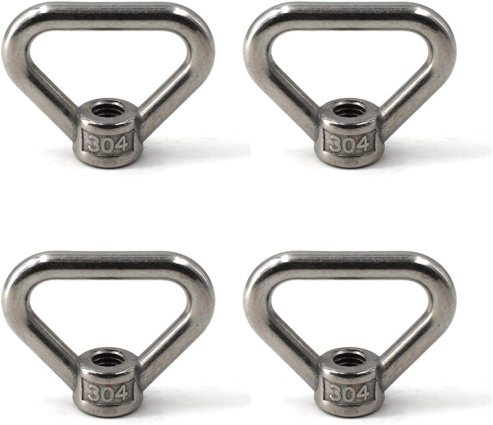 M10 Lifting Eye Nut Ring Triangle Shape Thread Eye Nut 304 Stainless Steel Nut Pack