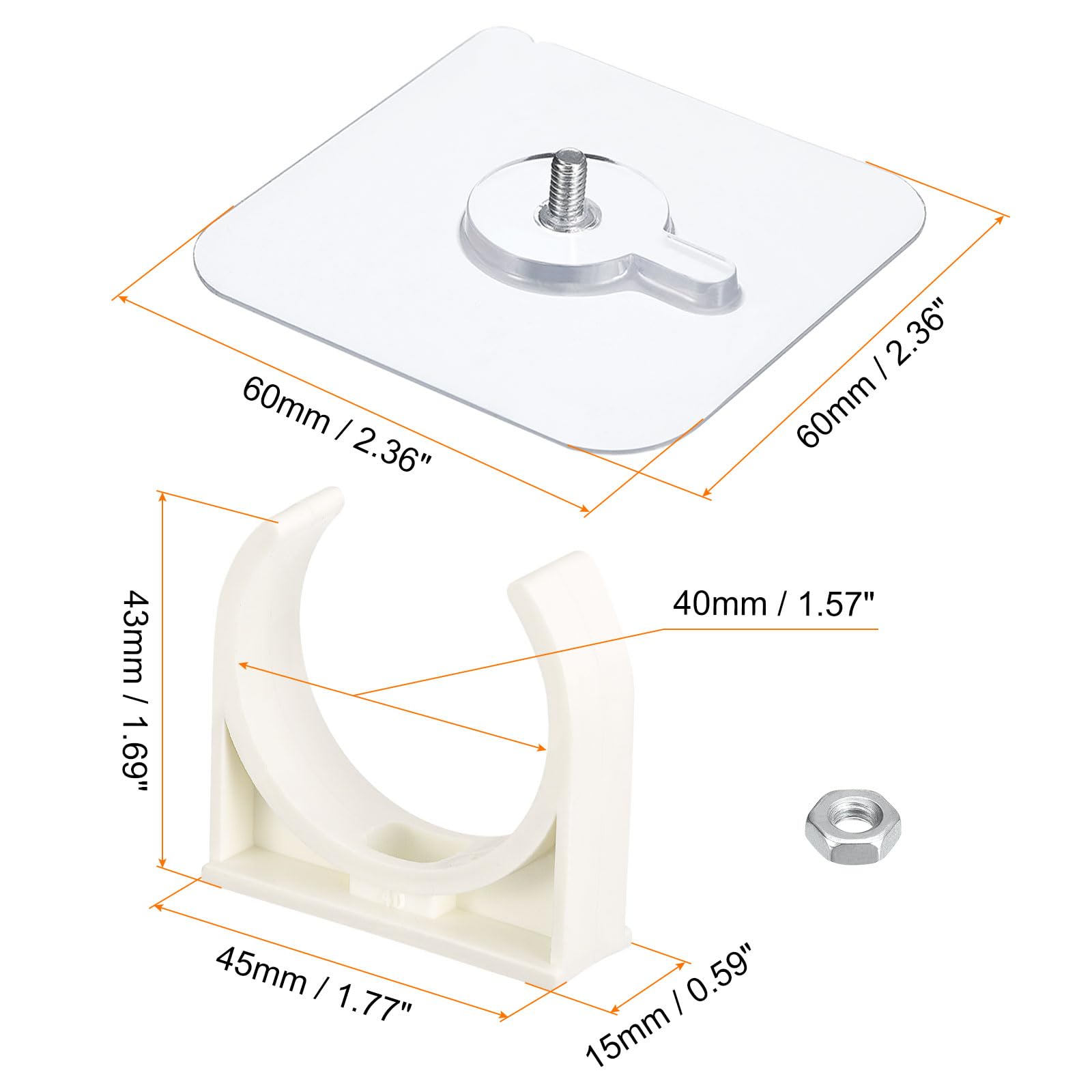 QUARKZMAN PVC Eau Tuyau Collier Agrafes, 6pcs Pour 16mm(5/8