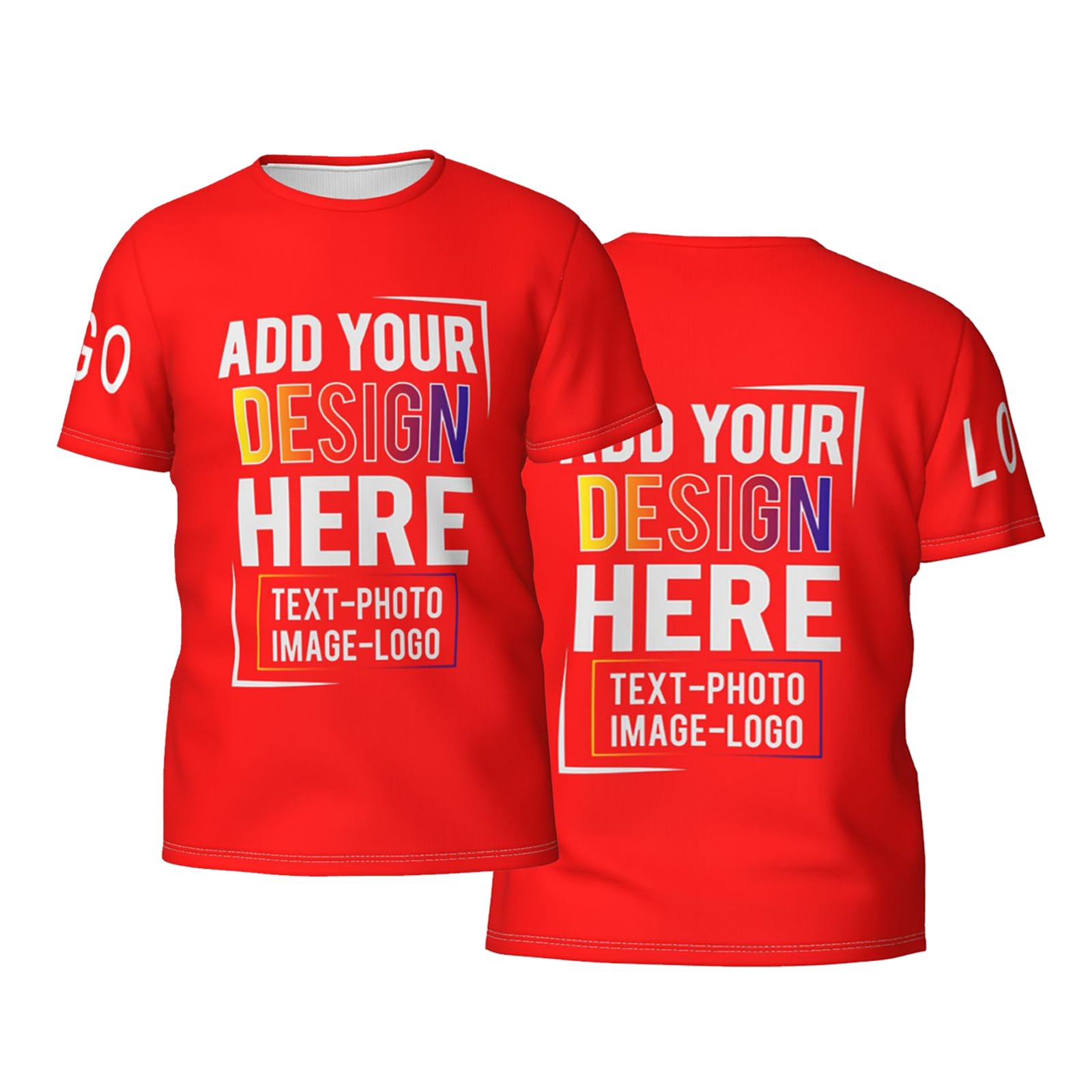 Custom T Shirts Add Your Text Photo Custom Shirt Personalized Custom t Shirts Design Your Own Front/Back Print