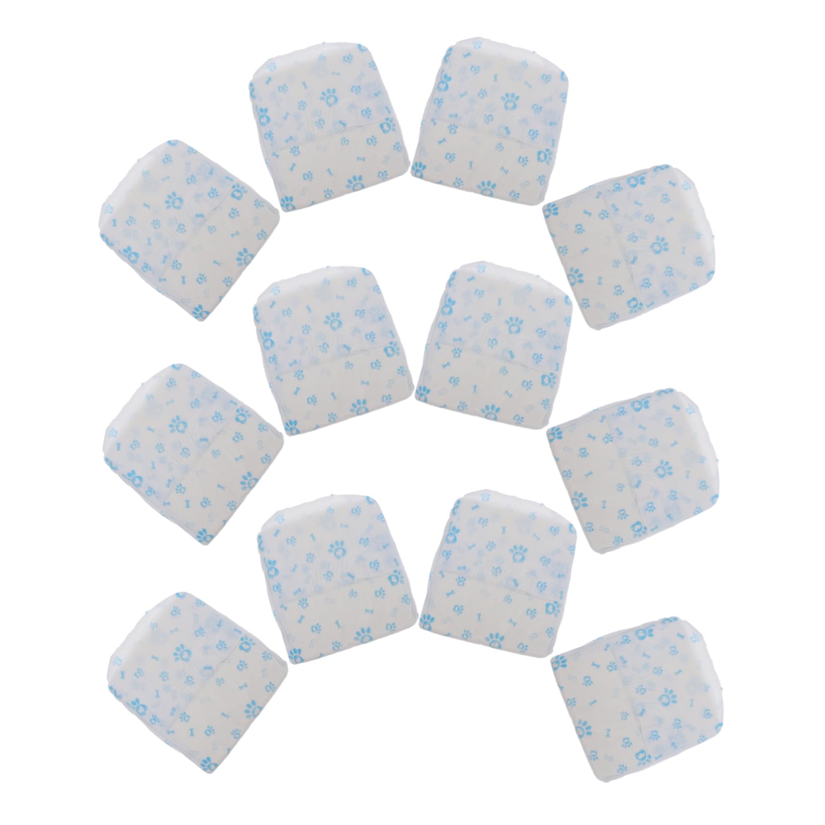 SUPVOX 12pcs Male Dog Diapers Comfortable Non-Woven Fabric Leakproof Diapers for Small Dogs