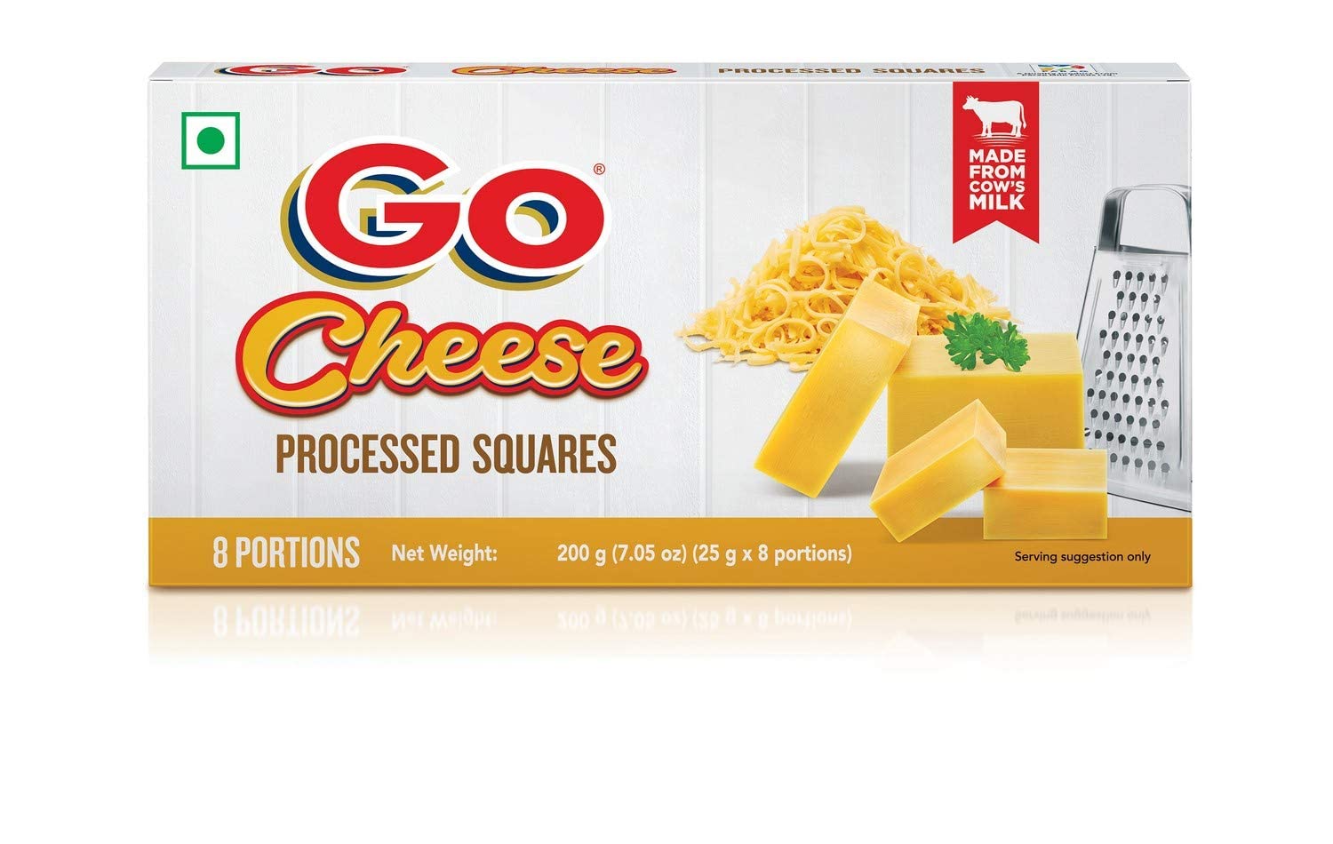 Go Processed Cheese - Squares, 200g