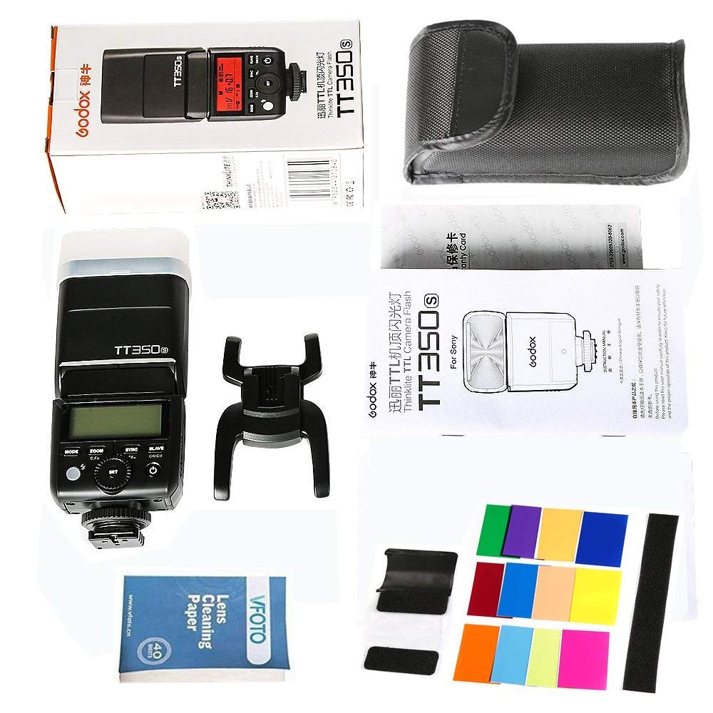 Godox TT350s 2.4G HSS 1 / 8000s TTL II GN60 Flash Speedlite for Sony A7R A7S A7RII A7S A7RII A6300 A6000 DSLR Camera
