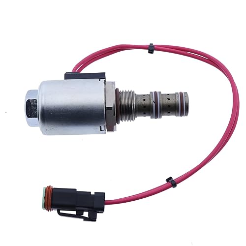 Miniatura 3 de FridayParts Nueva válvula solenoide Tramsmission de repuesto 121-4036 1214036 compatible con la retroexcavadora Caterpillar 416C 416D 420D 424D 426C