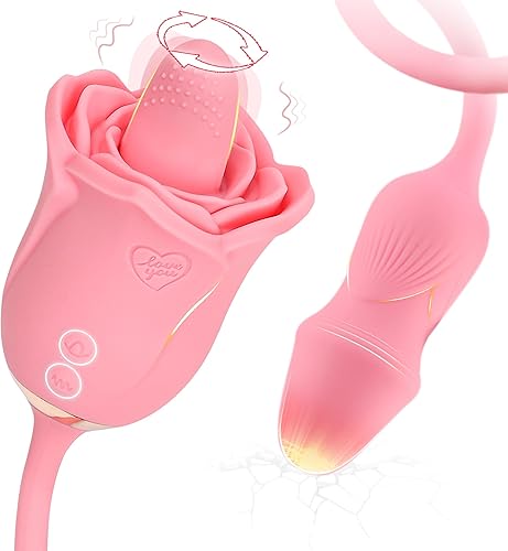 Vibrador de juguetes sexuales para adultos para mujeres, estimulador de clítoris rosa 3 en 1 para juguetes de adultos con vibrador giratorio de 360