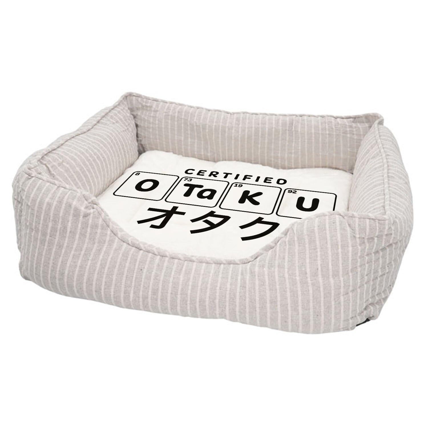 Panier pour chien et chat déhoussable imprimé culture manga