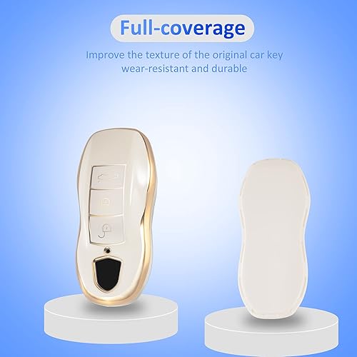 Miniatura 9 de Funda para llavero Porsche de alta calidad con llavero de moda para Porsche 911 Cayenne Panamera Macan