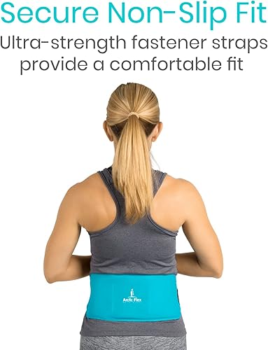 Miniatura 7 de Arctic Flex Envoltura reutilizable de gel frío y caliente con correa, envoltura de gel de terapia caliente y fría para lesiones, dolor, hombro,