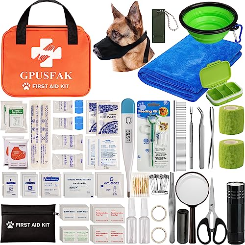 Pet First Aid Kit for Dogs and Cats – Pet Emergency Kit for Camping Hiking Traveling Hunting and Sports Pet First Aid Kit for Dogs and Cats – Pet Emergency Kit for Camping Hiking Traveling Hunting and Sports