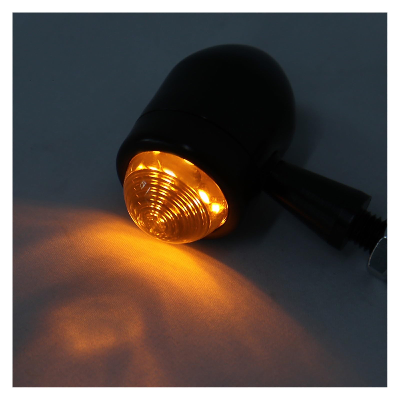 Indicateurs De Virage De Moto Moto Universelle 12V Noir Clignotant Indicateur Lumière Ambre Accessoires