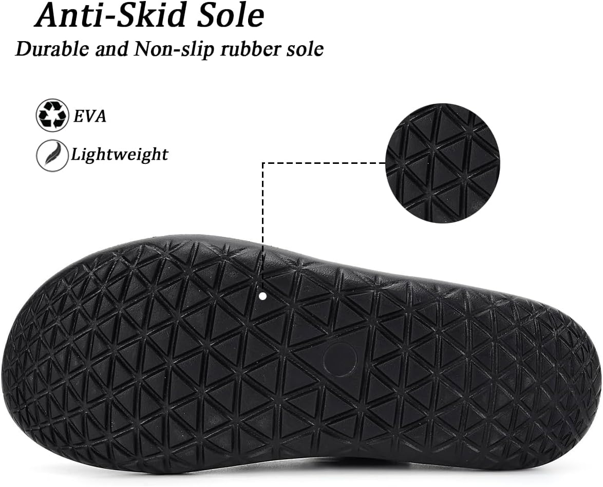 Men's Women's Clogs Garden Shoes Slip On Sandals Breathable Summer Orthotic Walking Slippers with Plantar Fasciitis Soles