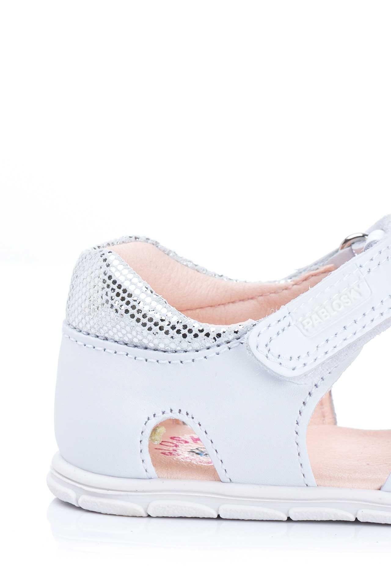 Pablosky Zig 067000, Sandali Bambina, Bianco, 27 EU Larga