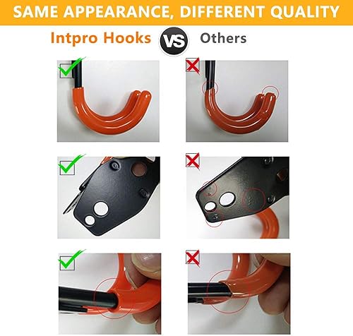 Miniatura 4 de Ganchos dobles de acero Intpro para almacenamiento en garaje