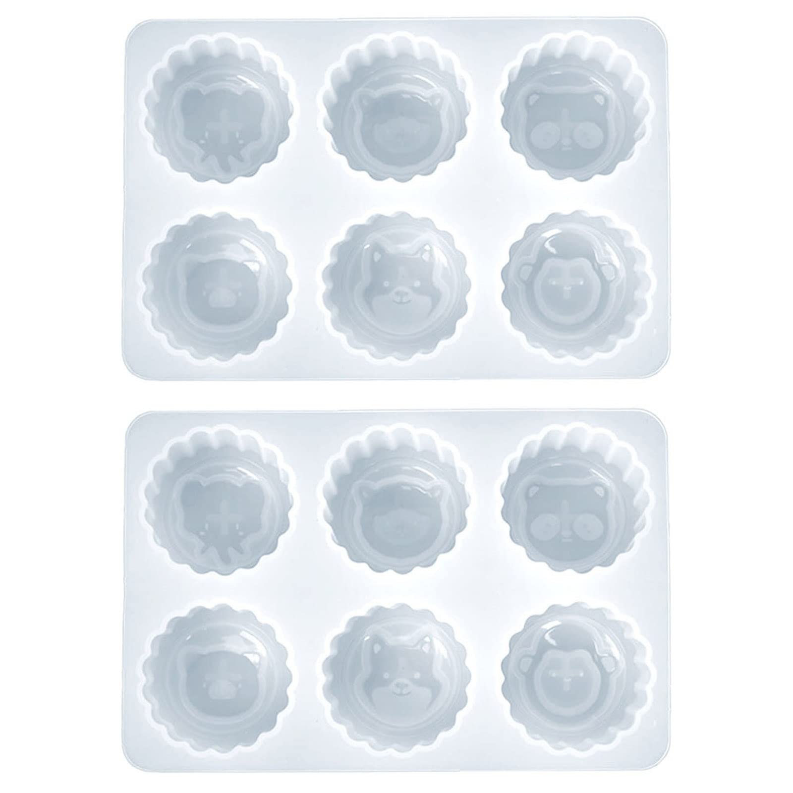 Xinsheinelry Animals Shape Molds Baking Gadget Stamps Silicone for Kitchen Baking Candy Silicone Mousse Molds Shapes