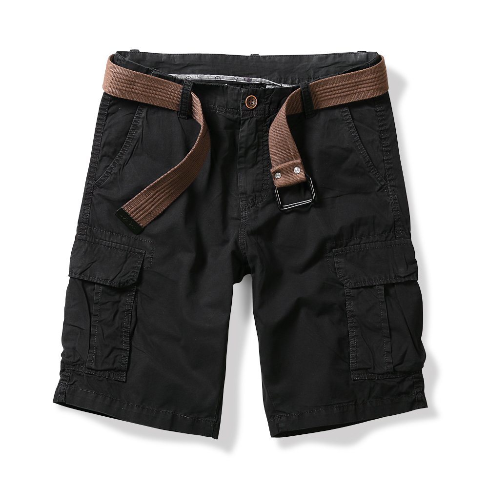 Short Cargo Garçon été - 100% Coton Léger Avec Multi-poches - Confection Passepoilée - Taille Normale