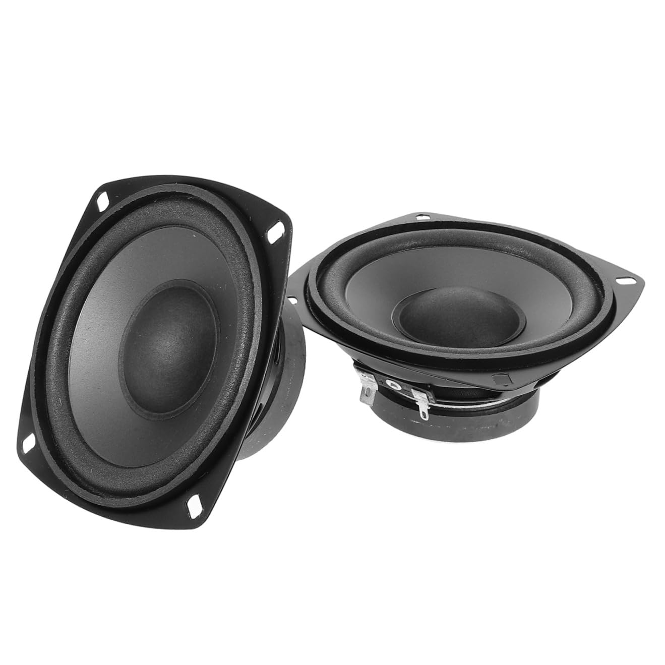 ULTECHNOVO Bocinas de Coche Coaxiales de 4 Pulgadas 600 W en Negro