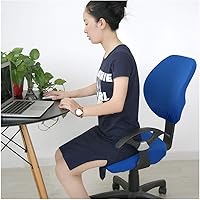 Vista 3 de TOPINCN Funda de elastano suave y elástica para asiento y respaldo, funda universal para respaldo de silla de oficina y computadora, funda
