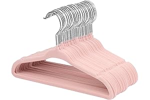 ManGotree Pink Velvet Toddler Hangers Optimize Closet Space