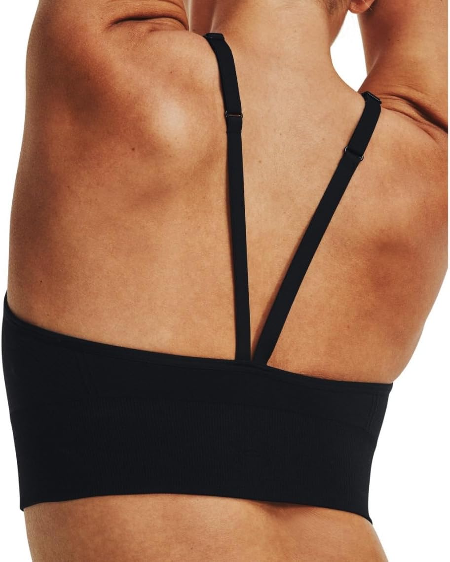 Under Armour Train Seamless Low Impact Bra for Women - Pure Polyester Construction - Sweat-Wicking Fabric