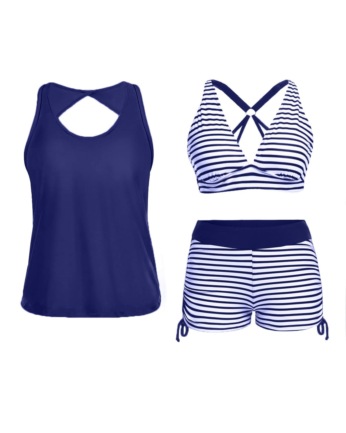 womens Tankini Two Piece Swimsuit