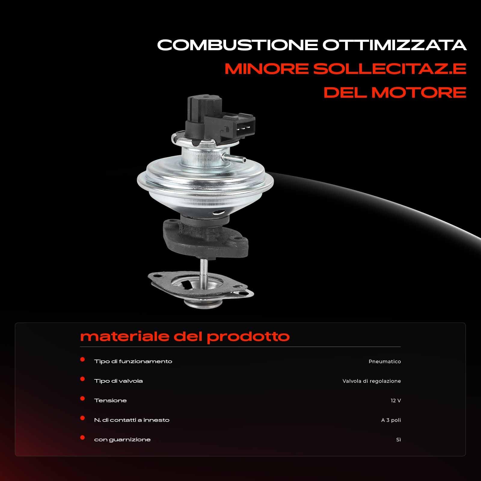Frankberg Valvola EGR per ricircolo dei gas di scarico a 3 Poli codice | Compatibile con: Serie 1 Cabrio E88, Serie 1 E81, Serie 3 Coupé E92, Serie 3 Touring E91, Serie 3 E90