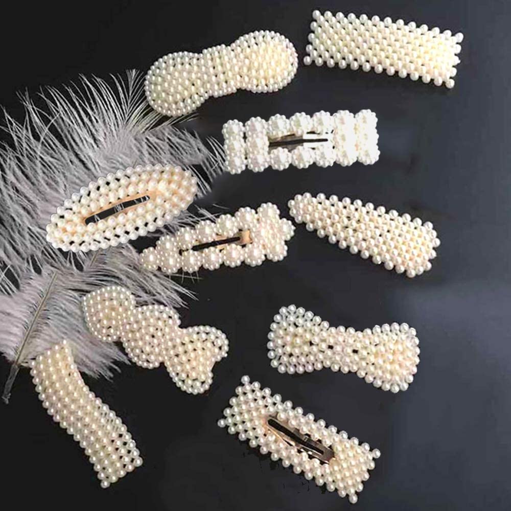 HAPPYMATES 10pcs Artificial Pearl Hair Clips for Women and Girls - Party, Wedding, Daily Uses (B0BND6SYC3) Amazon Price History, Amazon Price Tracker