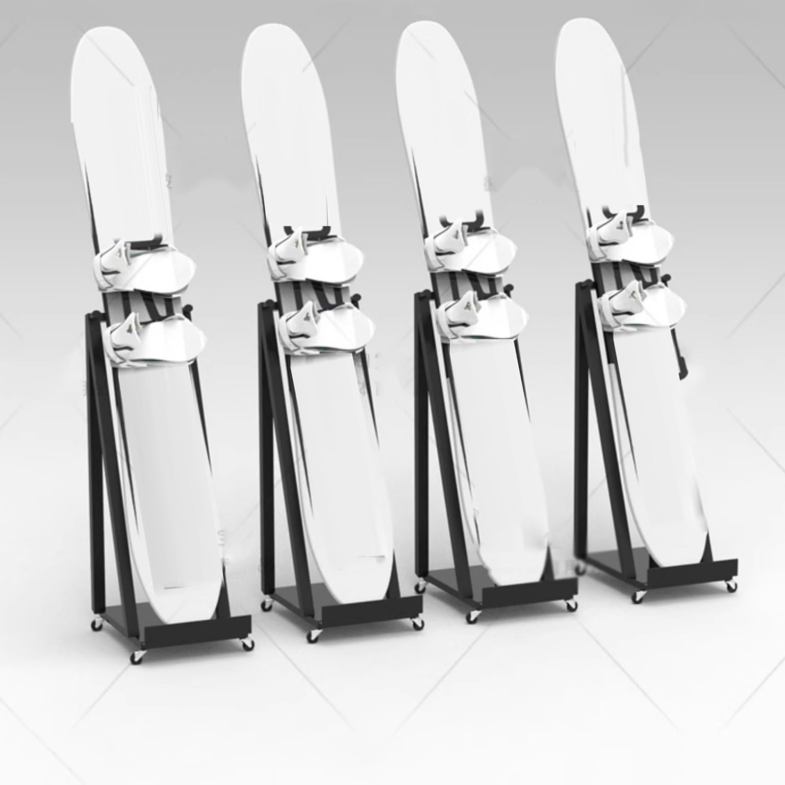 Support De Planche De Surf,Support De Snowboard sur Pied,Peut Contenir 1 À 5 Skateboards,Facile À Assembler Et Peut Accueillir des Accessoires De Skateboard