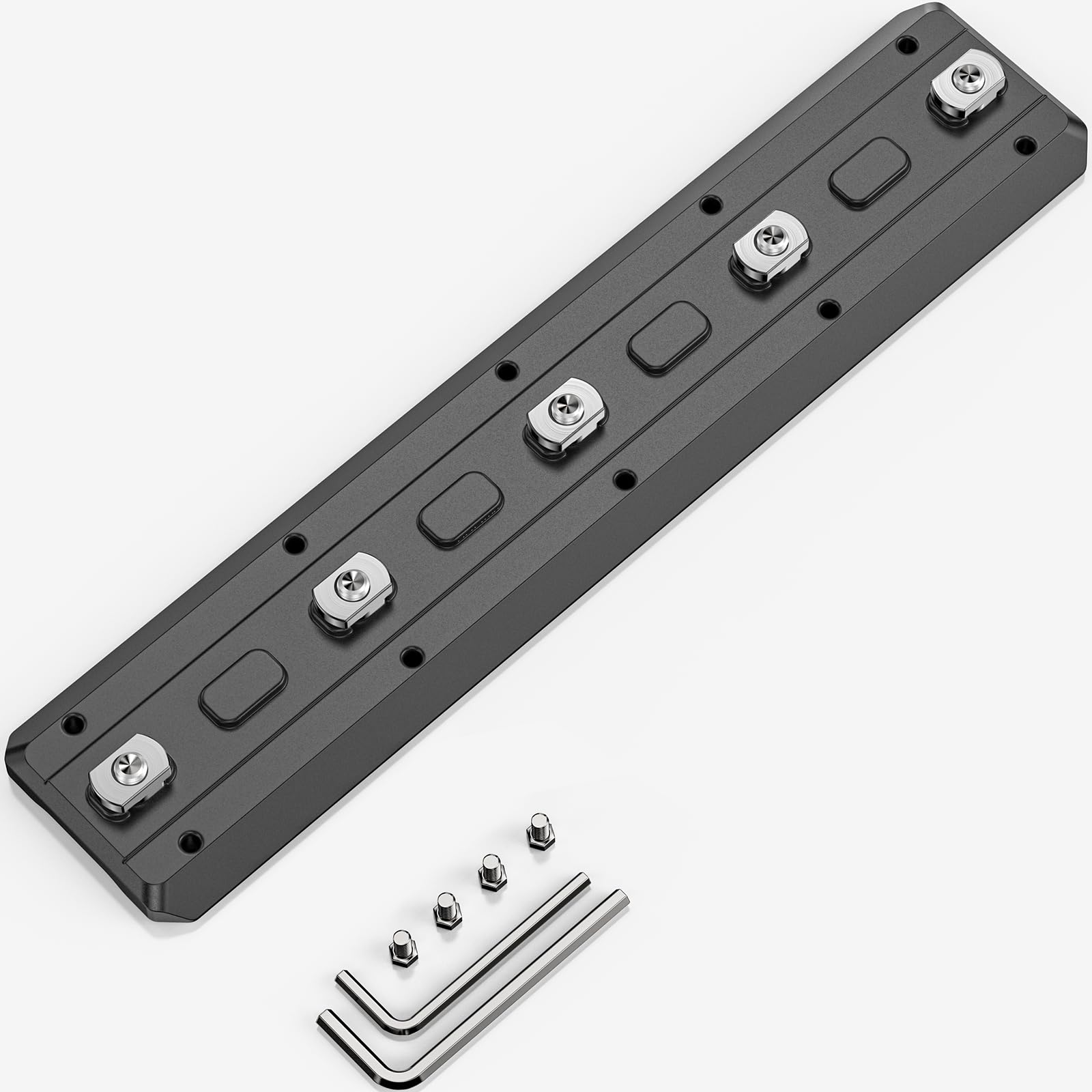 WEYLLAN Mlok Arca Rail Bipod Mount Adapter Quick Release Plate for Tripod Ball Head MK180 Aluminium Alloy Plate Lengthened Compatiable ARCA & RRS