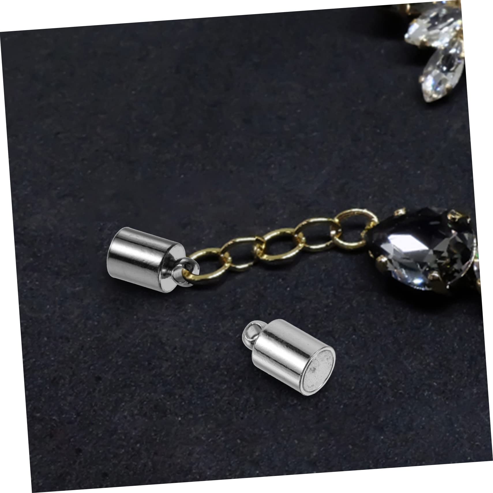 SEWACC 80stücke Magnetverschlüsse Für Schmuck Handgemachte Halsketten Und Armbandverbindungen Langlebig Und Einfach Zu Verwenden Für -schmuckherstellung