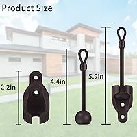 Vista 2 de Coolaroo - Kit universal de amarre elástico, piezas de repuesto para persianas enrollables y velas, clips y amarres resistentes a la corrosión, uso