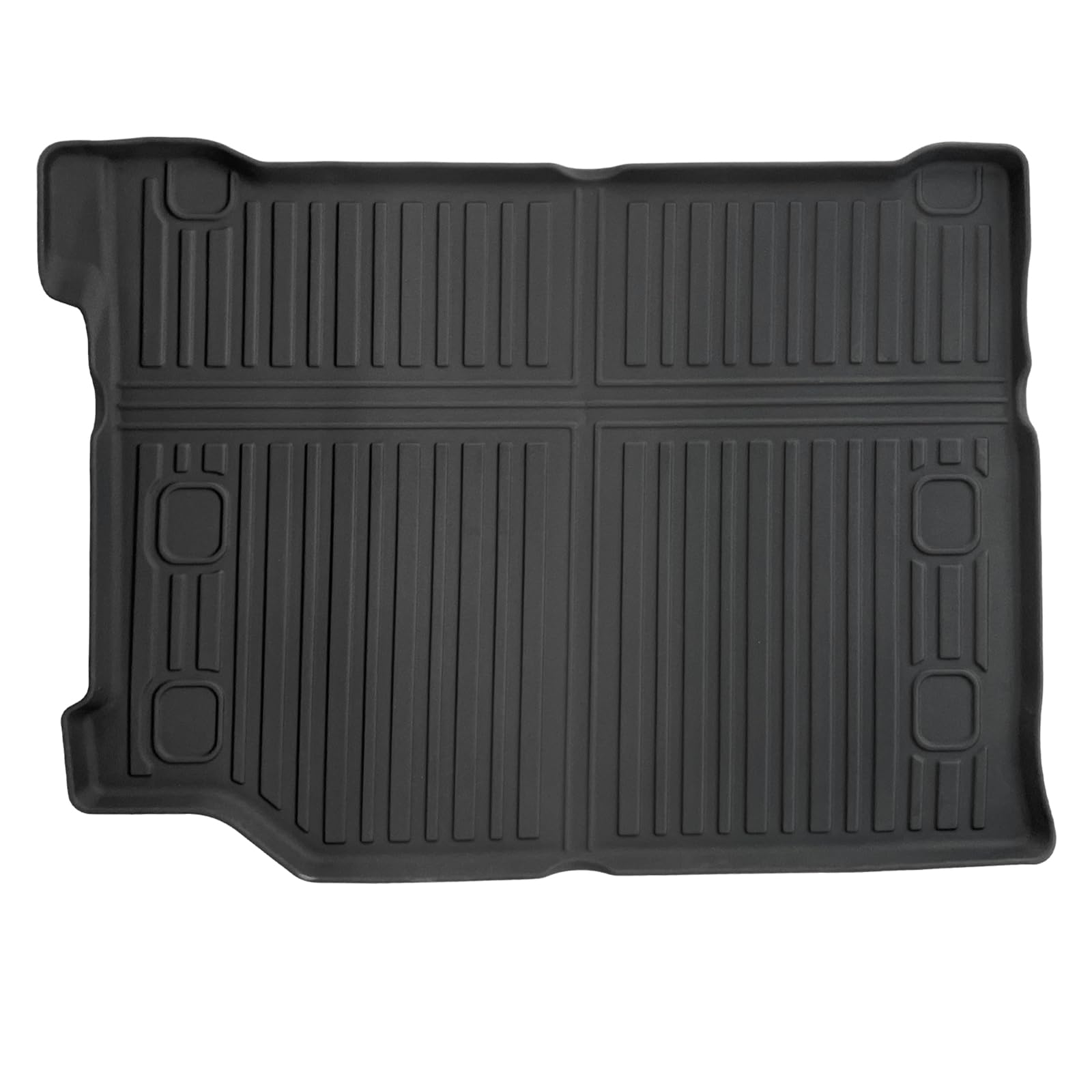 GAFAT J eep Wrangler JL 4XE Plug-in Hybrid 2021-2024 2025 Alfombrilla para Maletero, Fácil de Plegar, Wrangler 4xe TPE Alfombrilla Todas Las Condiciones Climáticas, Original Escaneo 3D, Borde Alto