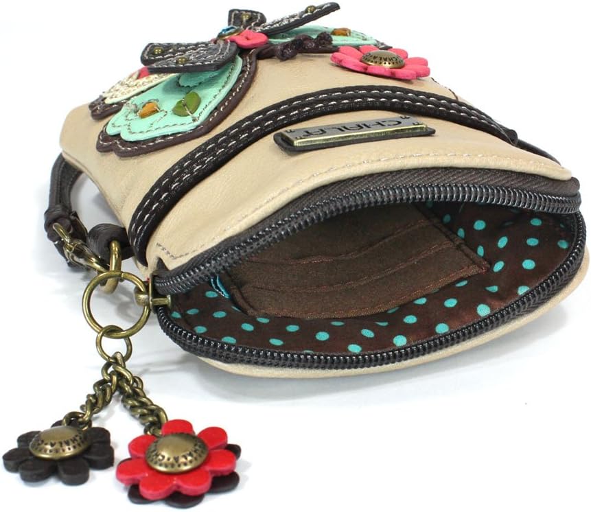 CHALA Garden Animal Collection Cell Phone Crossbody Purse-Women PU Leather/Canvas Multicolor Handbag with Adjustable Strap - Image 4