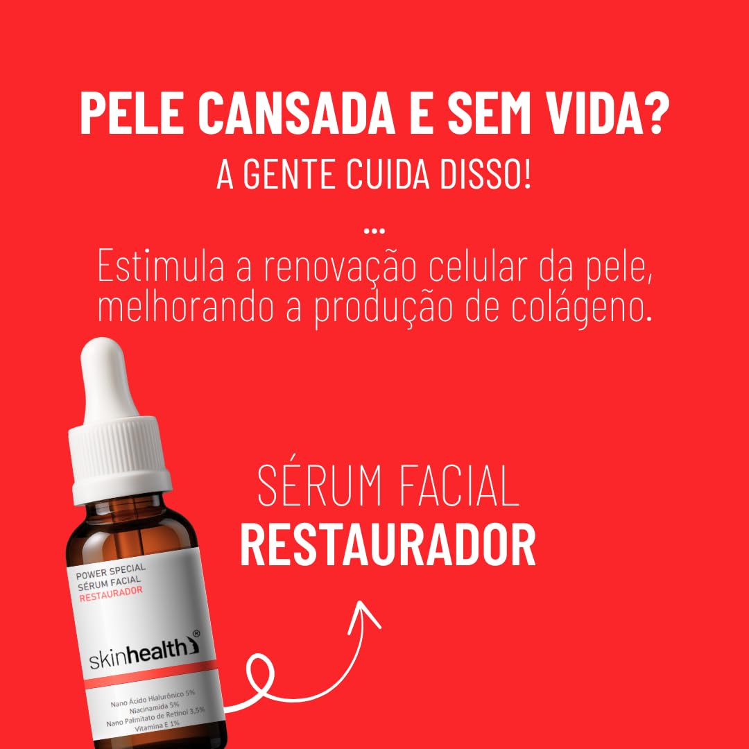 Sérum Facial Restaurador Power Special SkinHealth, Niacinamida 5