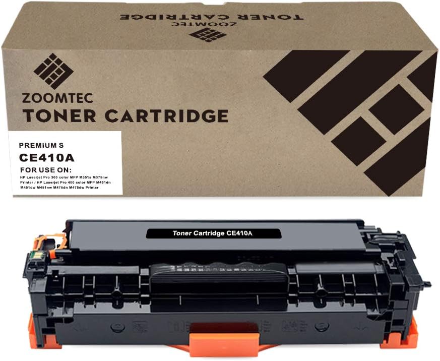Compatible CE410X (305A/305X) Toner Cartridges for HP LaserJet Pro 400 Color MFP M475DN M475DW M451NW M451DN HP LaserJet Pro 300 Color M351A MFP M375NW(1 Black)