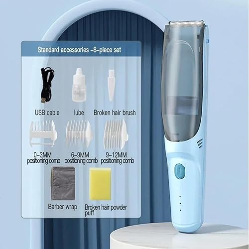 Miniatura 7 de Cortadora de pelo silenciosa para bebés, ultra silenciosa, resistente al desgaste, impermeable, cortadora de pelo eléctrica para niños para corte de