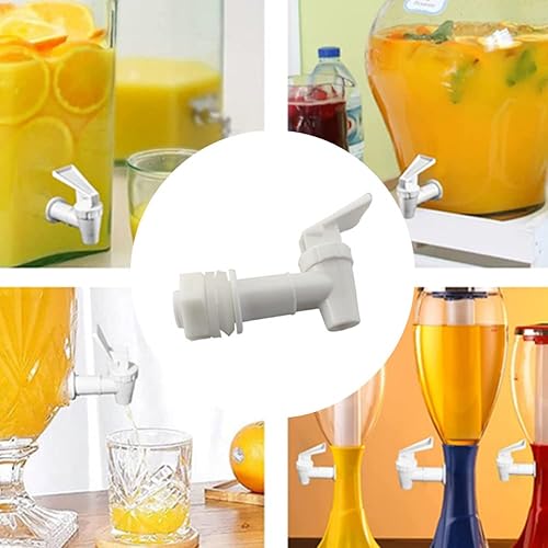 Miniatura 6 de Botella de agua de repuesto para grifo refrigerante, boquilla reutilizable de espita negra y blanca, válvula de vertido, dispensador de agua,