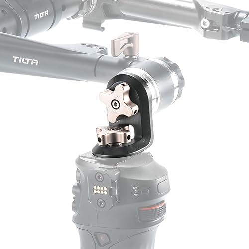 Tilta Adaptador de roseta de ángulo recto a 14 -20 con pasadores de localización  Compatible con mango de control Nucleus Nano II y plataforma de