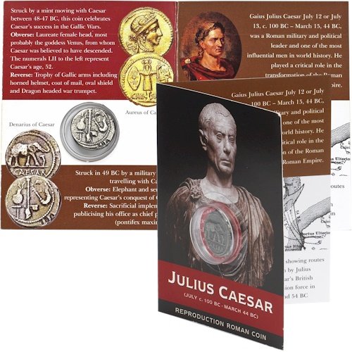 Lot de pièces de monnaie César Denarius Cover