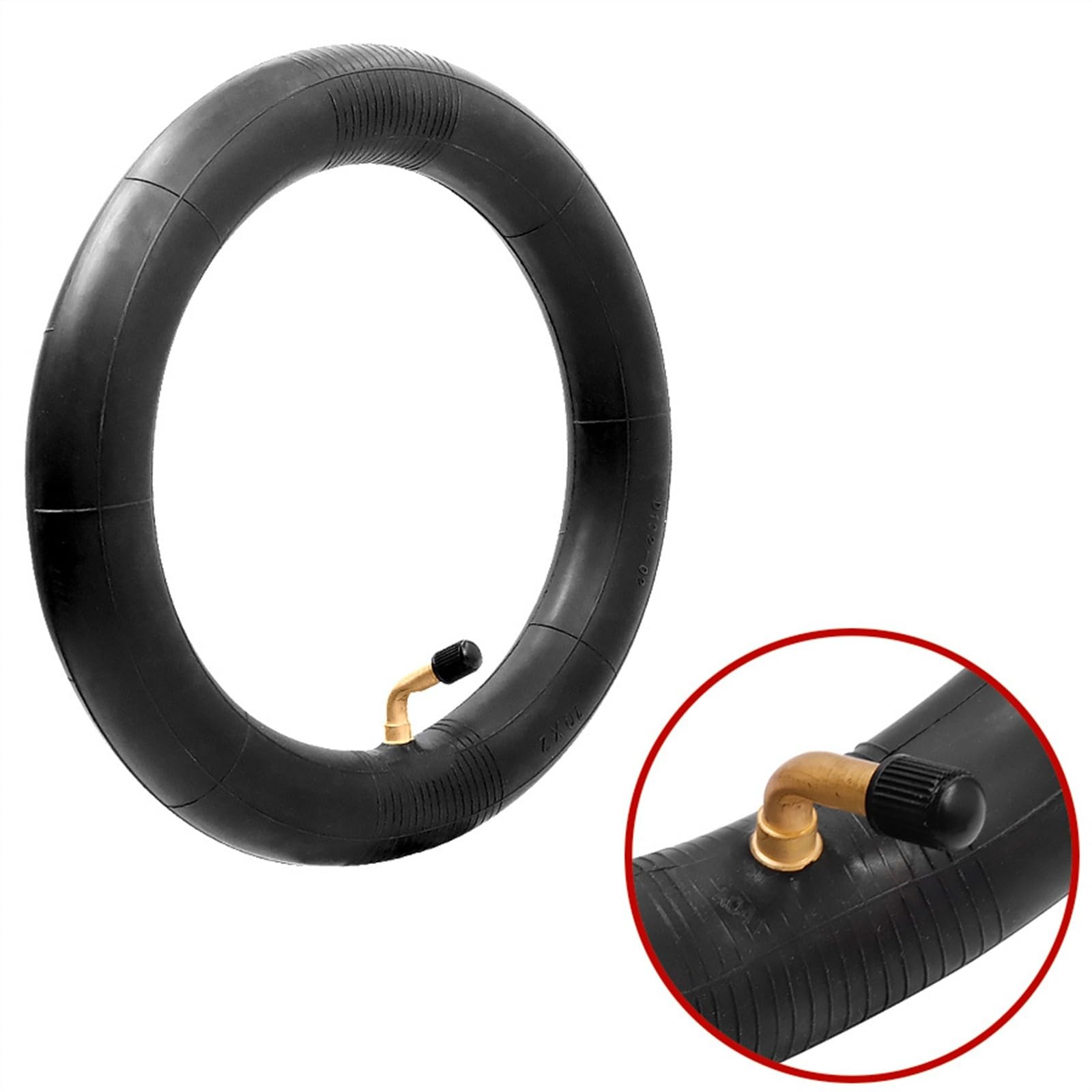 Gomme Monopattino Elettrico,Pneumatico Solido Camera d'aria gonfiabile/pneumatico esterno da 10 pollici Uso apto para scooter elettrico, pneumatici fuoristrada(2pcs Outer red)