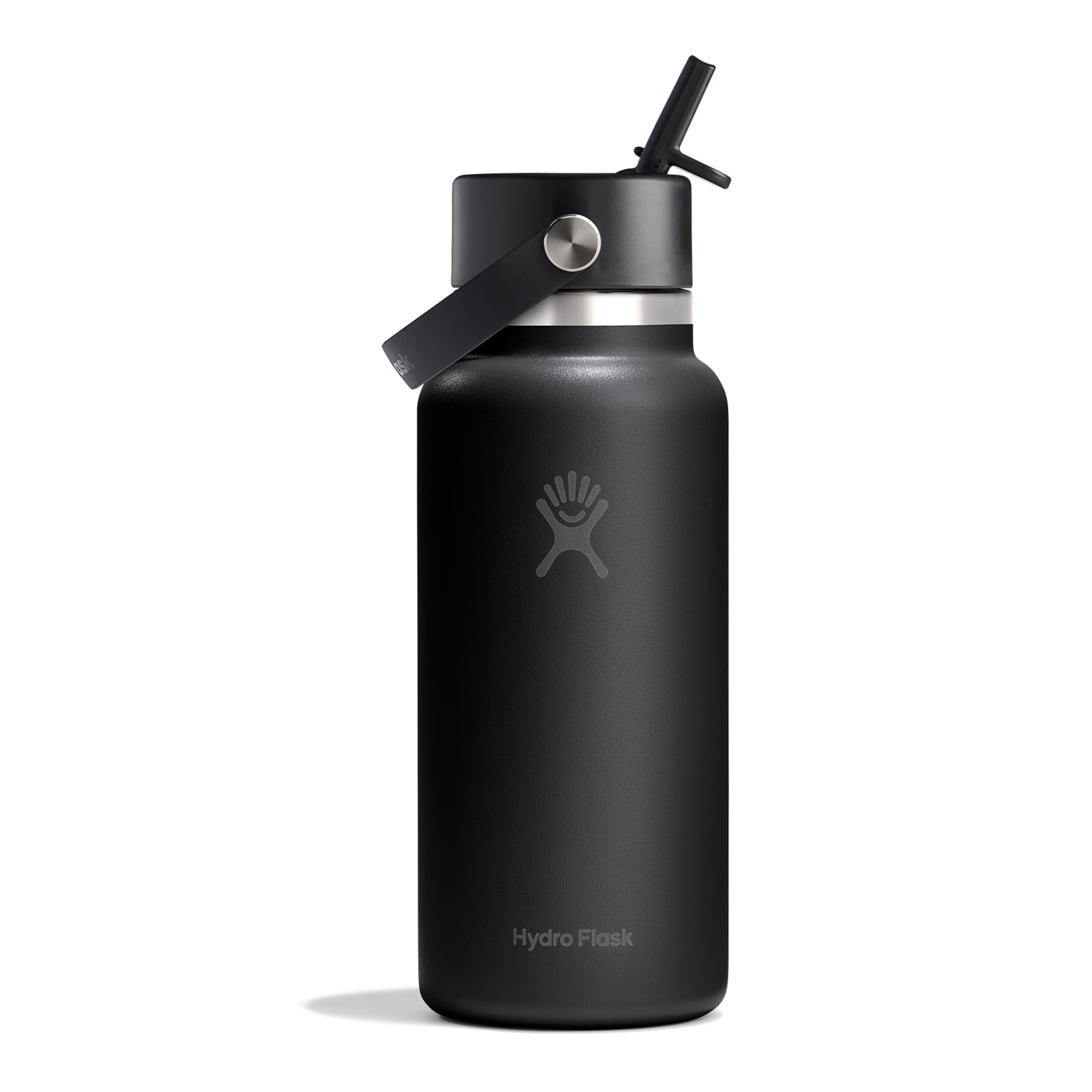 Hydro Flask – Wide Flex Straw Cap 946 ml (32 oz) Bottle, Black