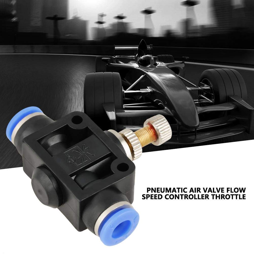 Valvola Regolatrice Flusso Aria Pneumatica - Set 10 Pezzi, Diametro 6mm, Per Automazione E Utensili Pneumatici - Foto 11