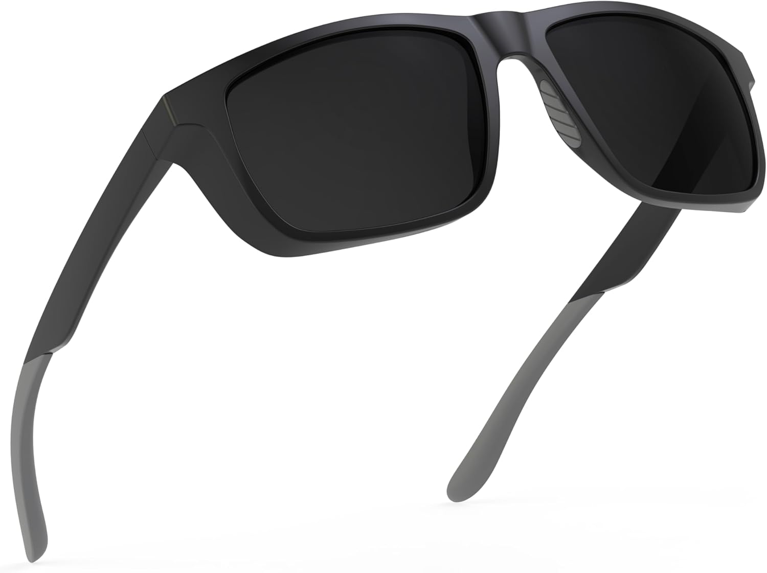 Bloomoak Big Head Sunglasses for Men, 160mm Extra Wide XXL Polarized Sunglasses, TR90 No-Pinch Fit Frame, Oleophobic Coating Lenses, Anti-Slip, Anti-Glare, UV400 Protection