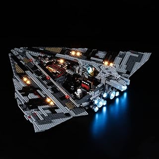 Kyglaring Led Lighting Kit for Star Wars Episode VIII First Order Star Destroyer -Light Sets Compatible with Lego 75190 Building Set- Not Include The Lego Set