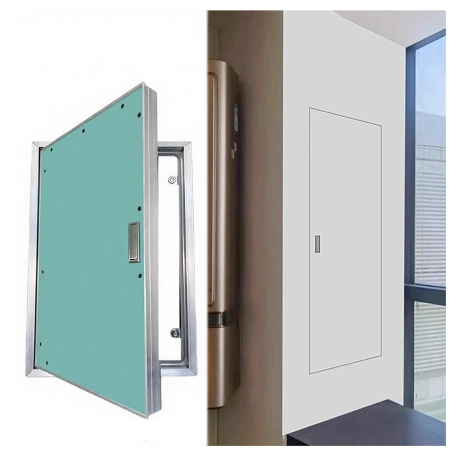 HOFUNTRE Plumbing Access Panel for Drywall, Paintable, Flush Mount Access Door with Aluminum Frame, for Wall, Ceiling, Home, Utility Room(600x600mm/24x24in)
