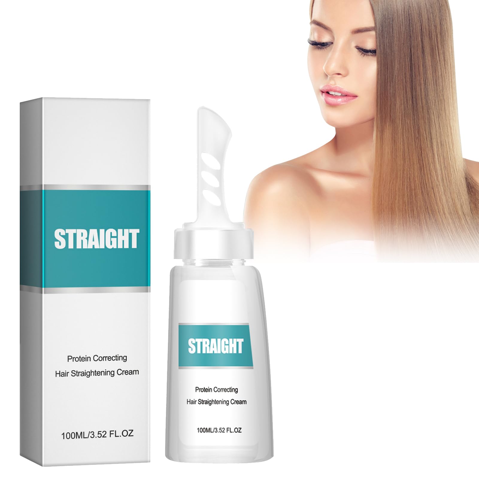 Crème De Traitement Pour Le Défrisage Des Cheveux Frisés, Lissage