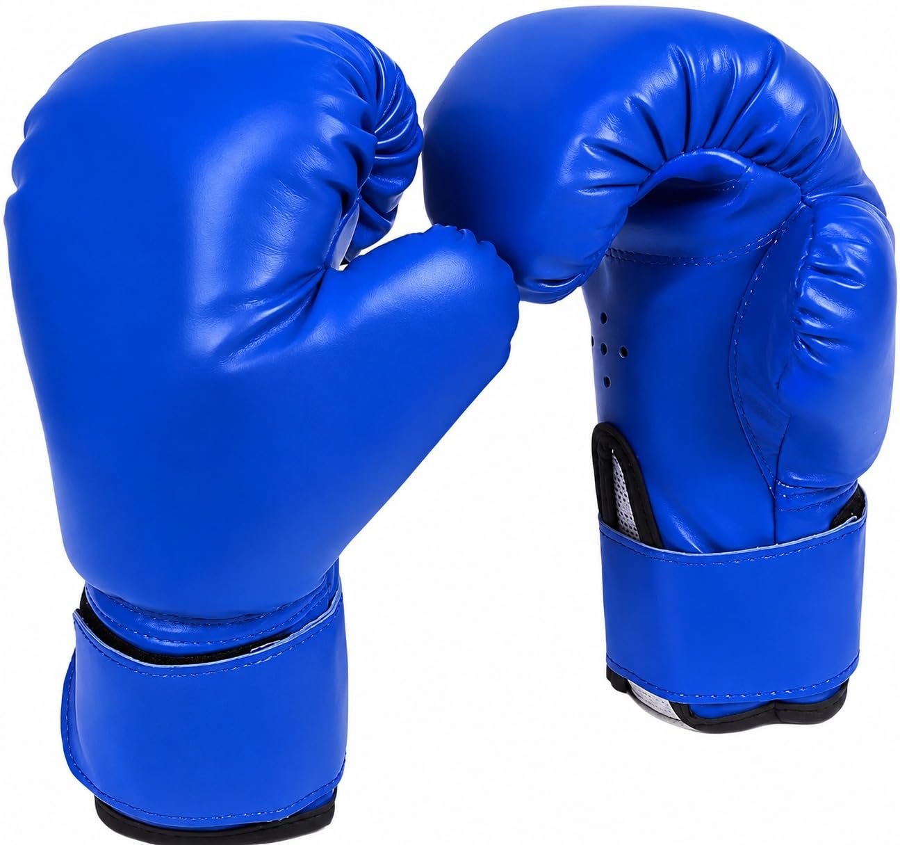 Boxing Gloves for Training, Sparring, Heavy Bag & MMA Blue | Men, Women & Kids, Kickboxing & Muay Thai, Fitness Workout, Protective Gear, Pair-image-49