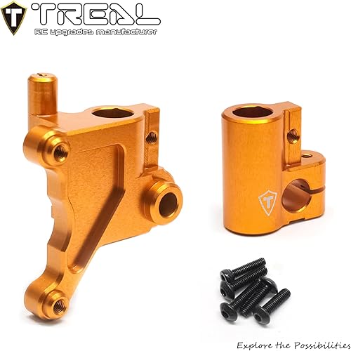 Miniatura 4 de TREAL Losi Promoto MX Aluminio 7075 Horquilla Lug Set CNC Billet Machined Upgrades LOS264006 (negro)