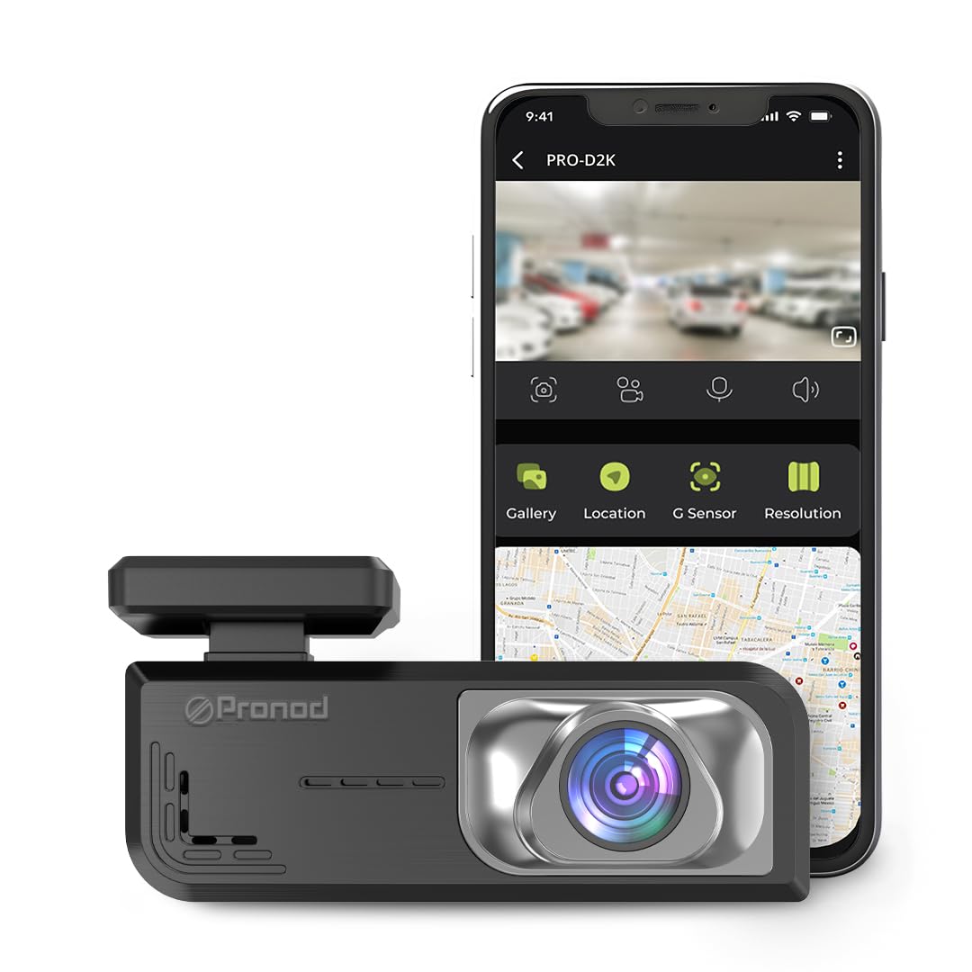 Pronod WiFi Dash Camera 2K Front & 1K Rear | Super Night Vision | WiFi Control | 512GB SD Card Support | Free Hard Wire Kit | Easy DIY Setup | with Screen-image-34