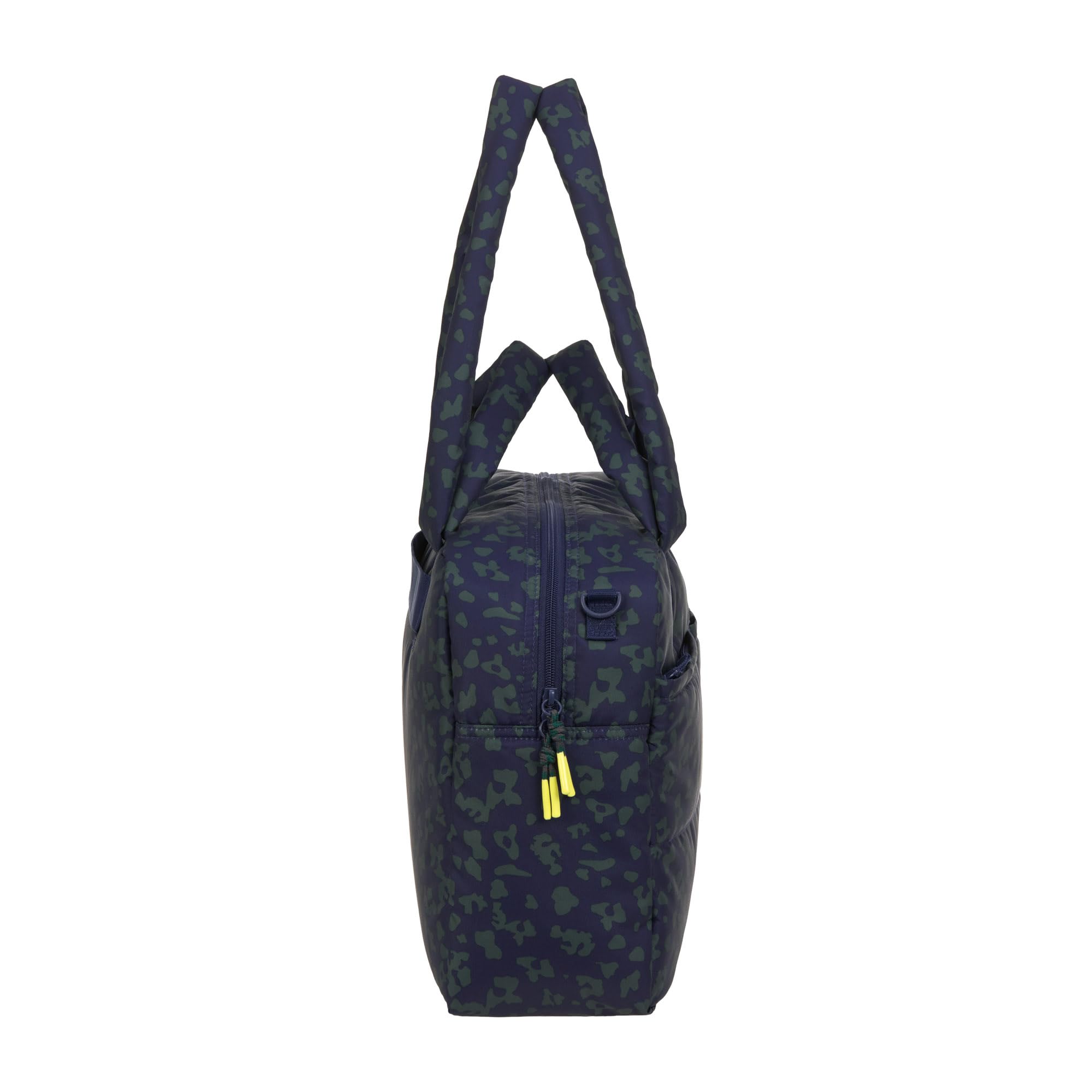 LÄSSIG Baby Wickeltasche mit Tragegriff und Wickelunterlage, Kinderwagenbefestigung, wasserabweisend/GRE Everyday Bag Leo dark blue