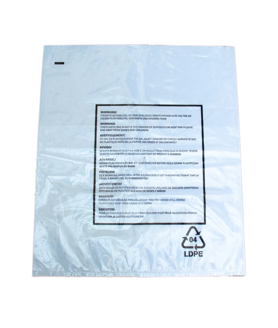 Lot de 500 sacs en polyéthylène 400 x 500 x 0,050 mm (50 mµ) | Sacs en plastique | Sacs plats transparents | (9930) (400 x 500 (50 mµ), 500)